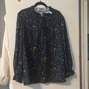 Floral Navy Blouse